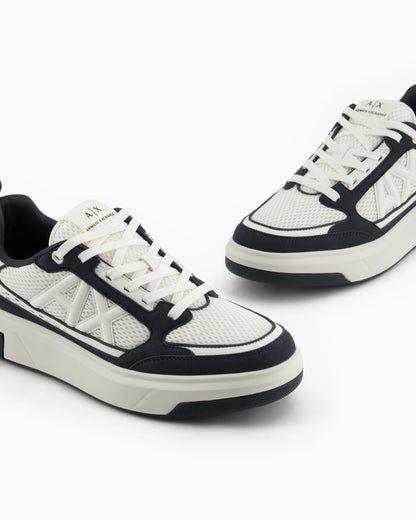 Mesh sneakers with logo on the side