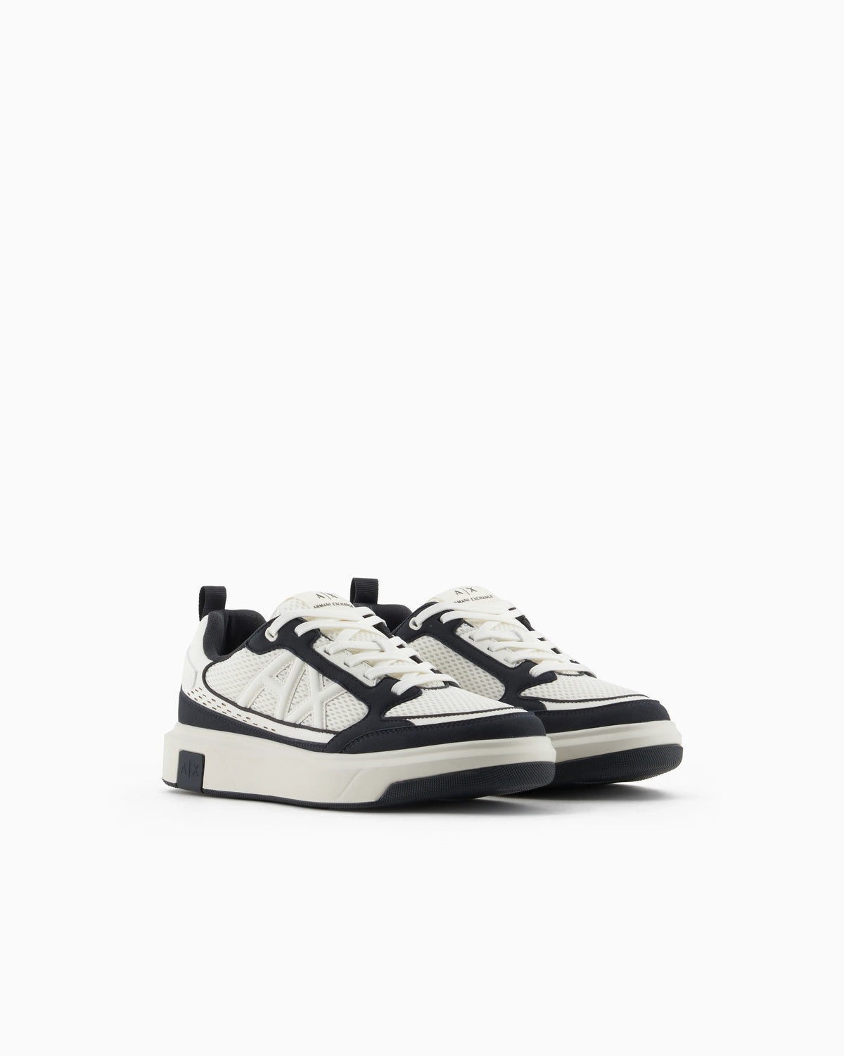 Mesh sneakers with logo on the side