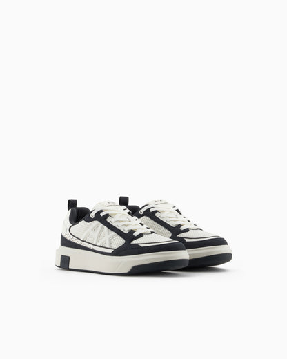 Mesh sneakers with logo on the side