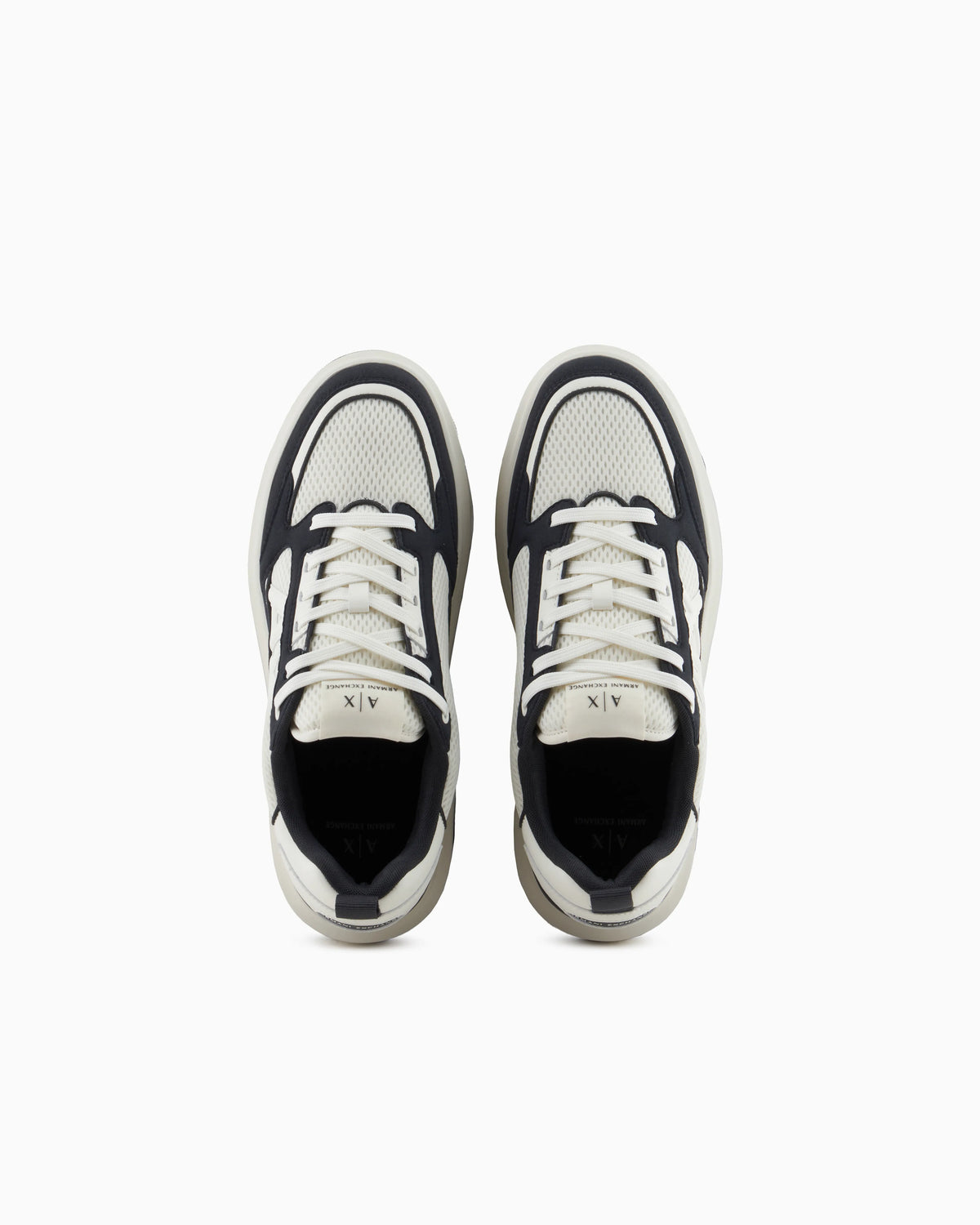 Mesh sneakers with logo on the side