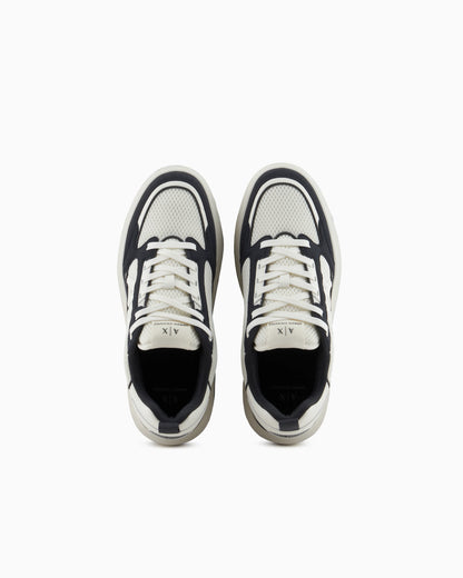 Mesh sneakers with logo on the side