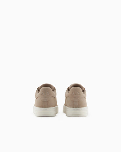 Leather sneakers with logo
