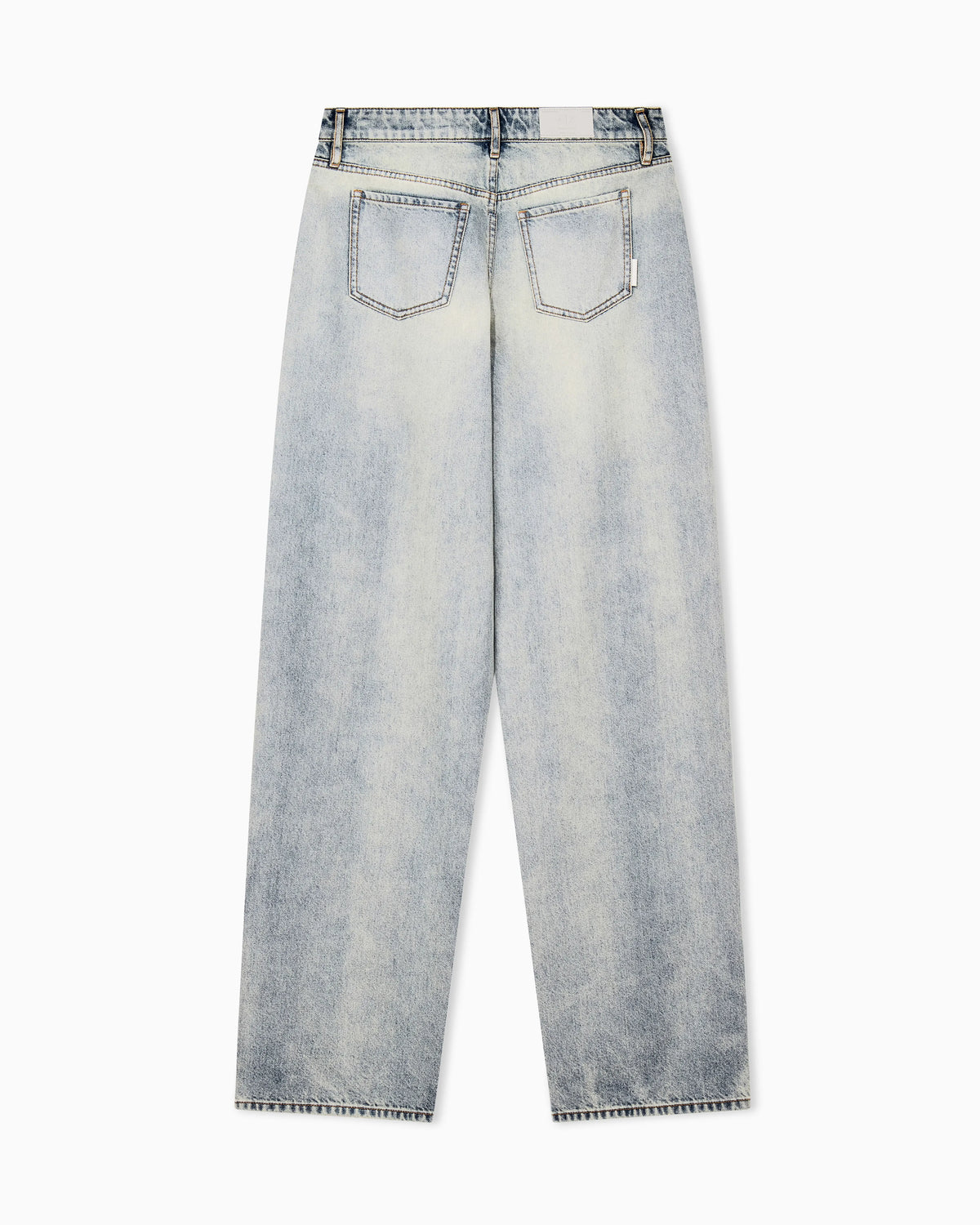 Oversized 5-pocket jeans in rigid cotton with embellishment
