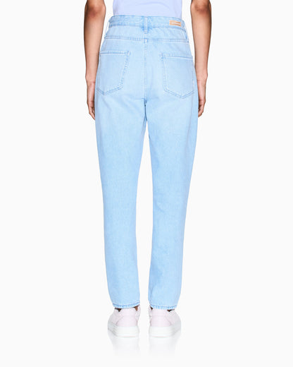 Rigid denim boyfriend jeans