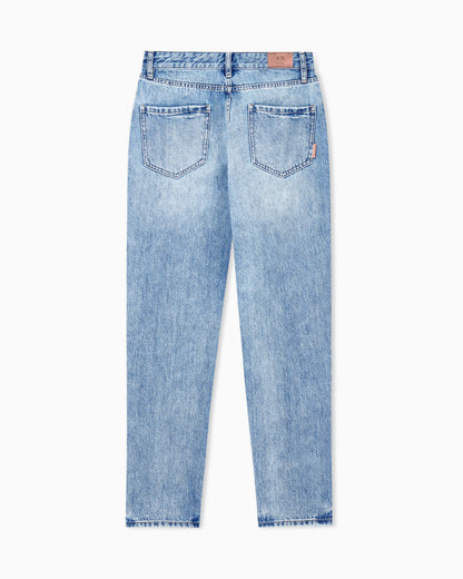 oversized fit 5 pockets denim pant rigid cotton