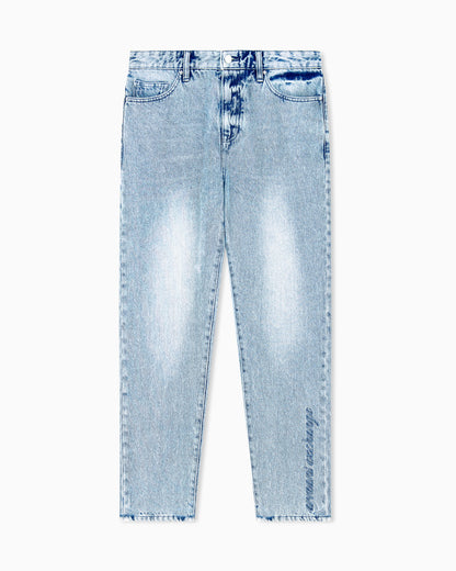 boyfriend fit 5-pocket pants rigid cotton denim