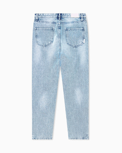 boyfriend fit 5-pocket pants rigid cotton denim