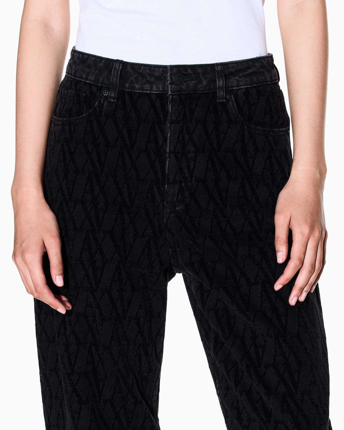 Allover logo relaxed fit jeans