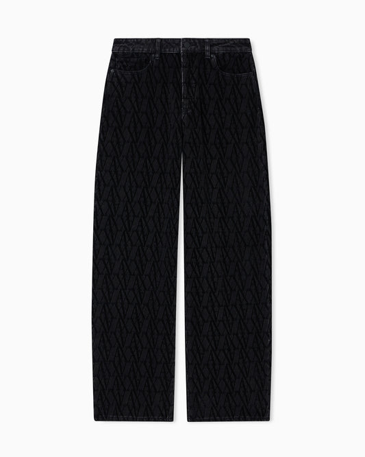 Allover logo relaxed fit jeans