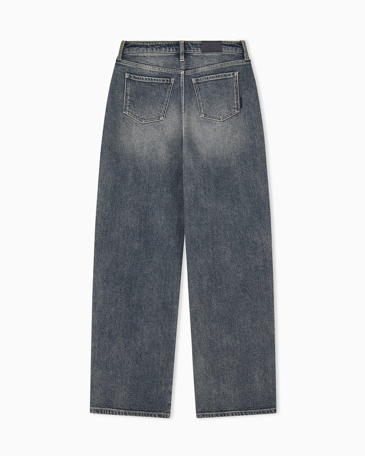 oversized fit 5 pockets denim pant with embellishment