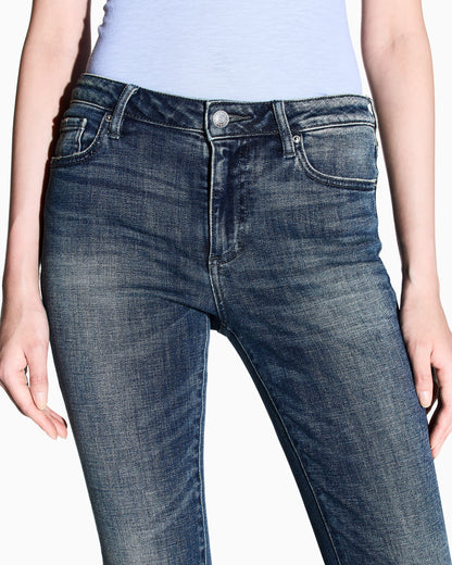 Super skinny used effect jeans