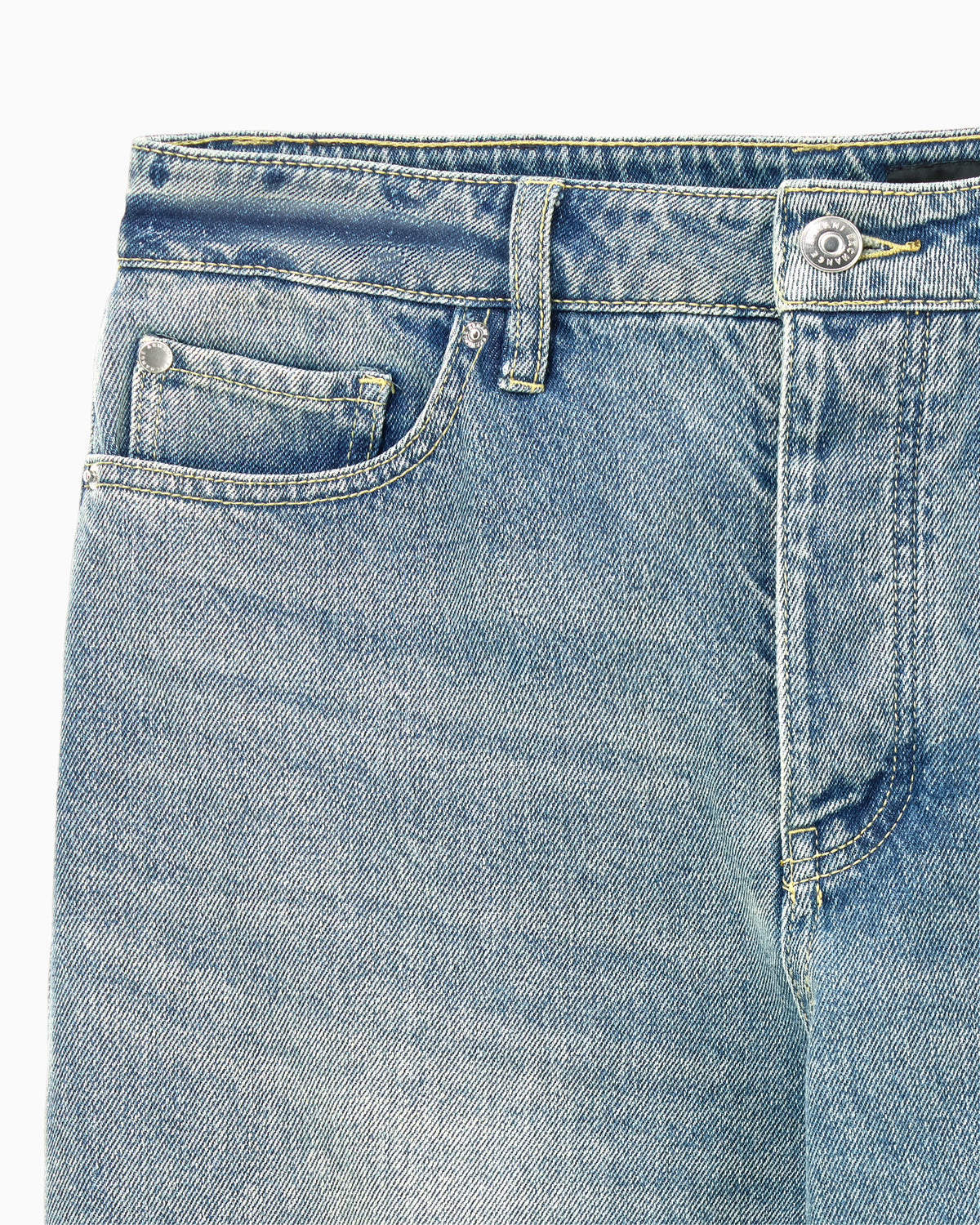 High-waisted rigid denim jeans with a carrot fit Icon