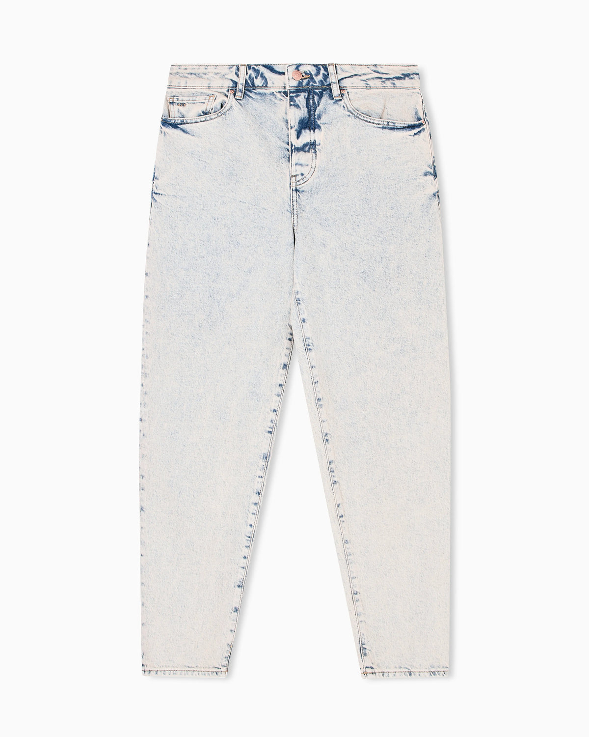 Faded cotton denim jeans