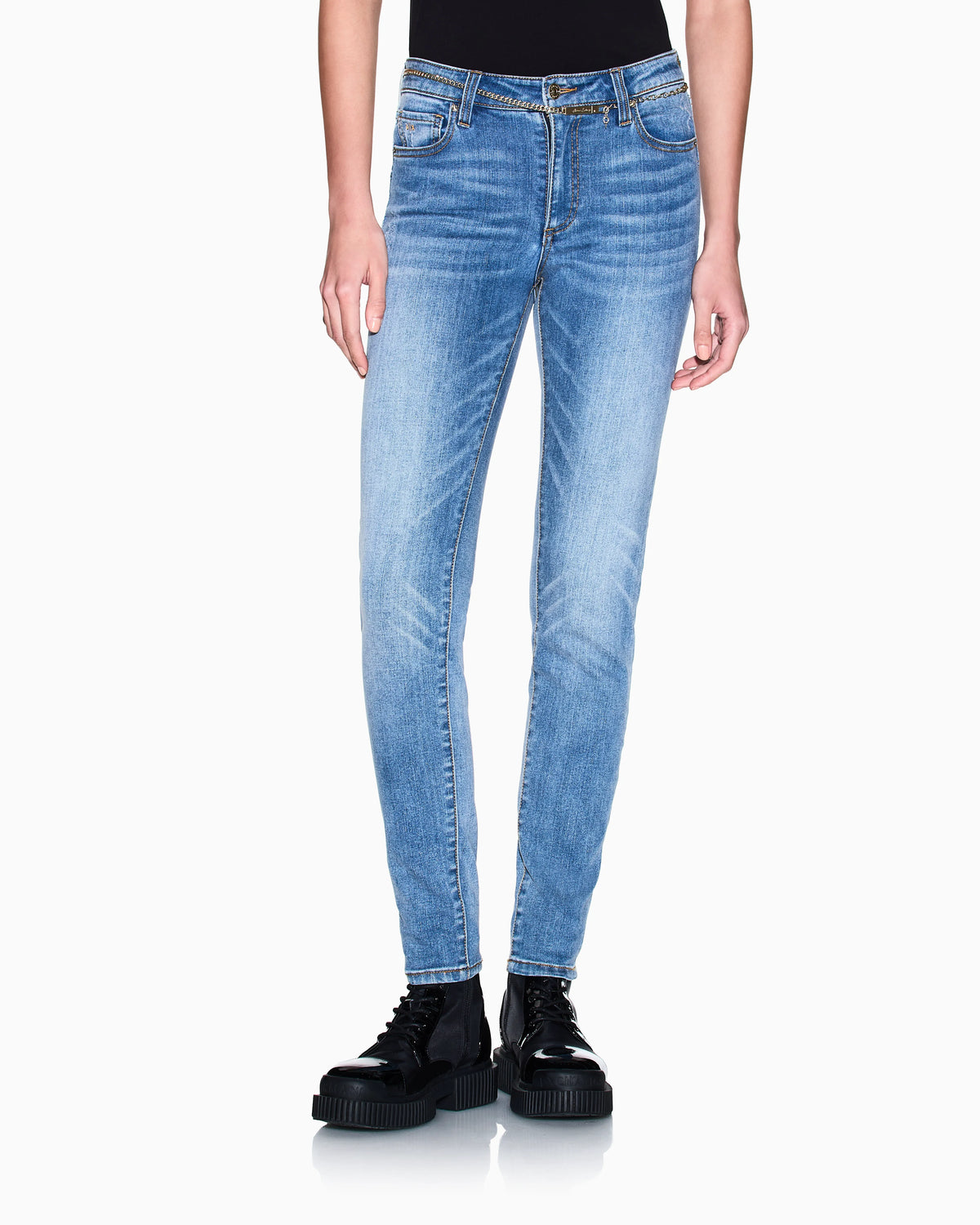 Super Skinny Jeans in Indigo Blue Stretch Denim