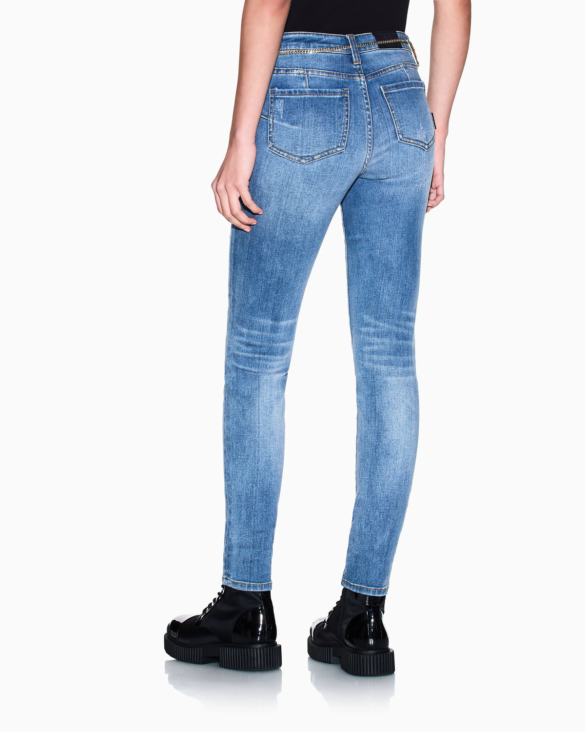 Super Skinny Jeans in Indigo Blue Stretch Denim