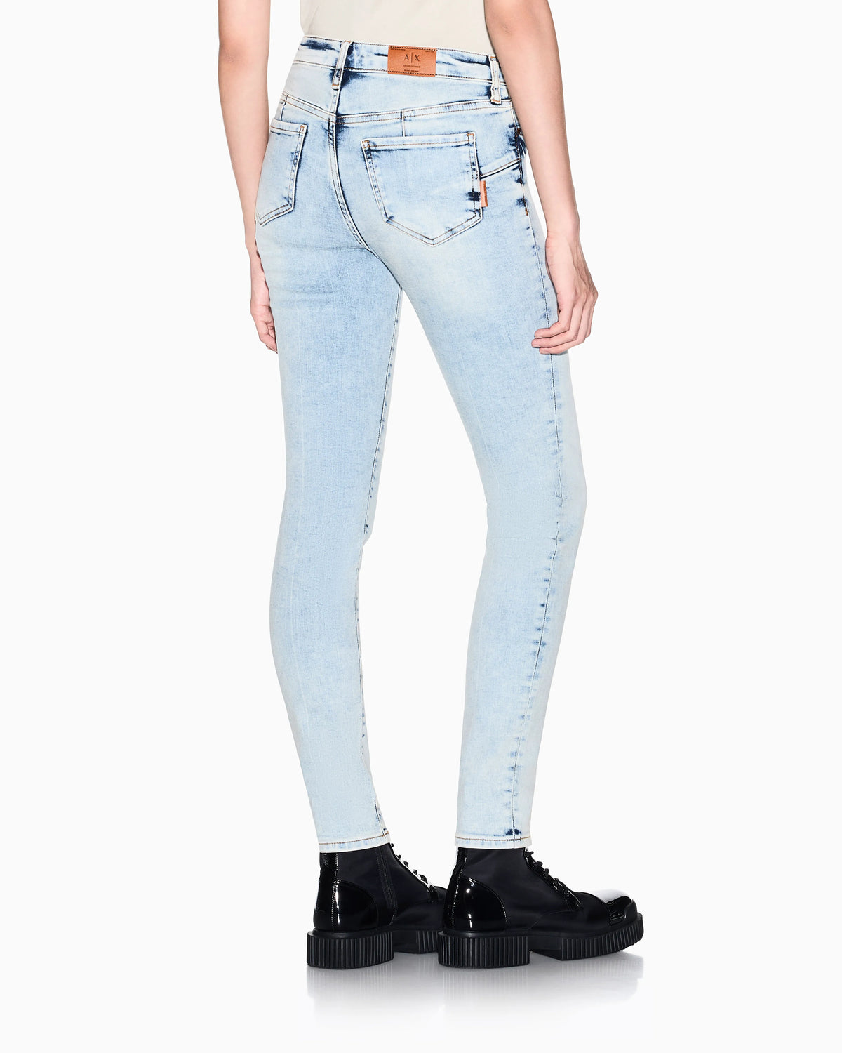Super Skinny Stretch Denim Jeans with Details