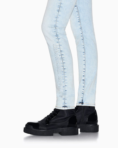 Super Skinny Stretch Denim Jeans with Details