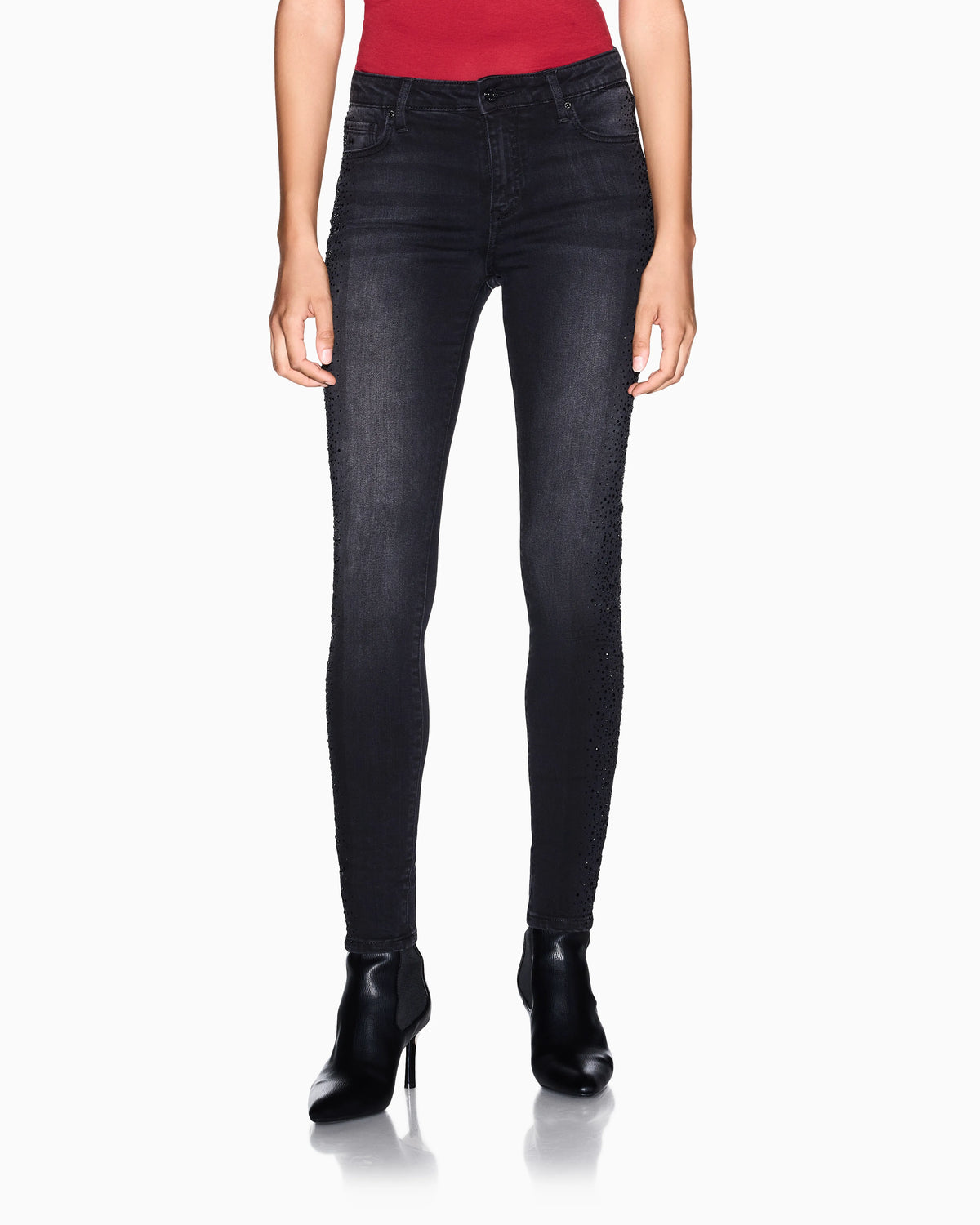 super skinny 5 pockets pant in denim stretch