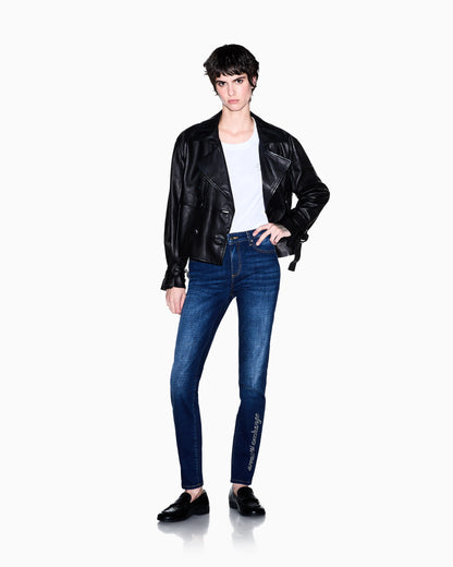 slim fit 5 pockets pant in denim stretch