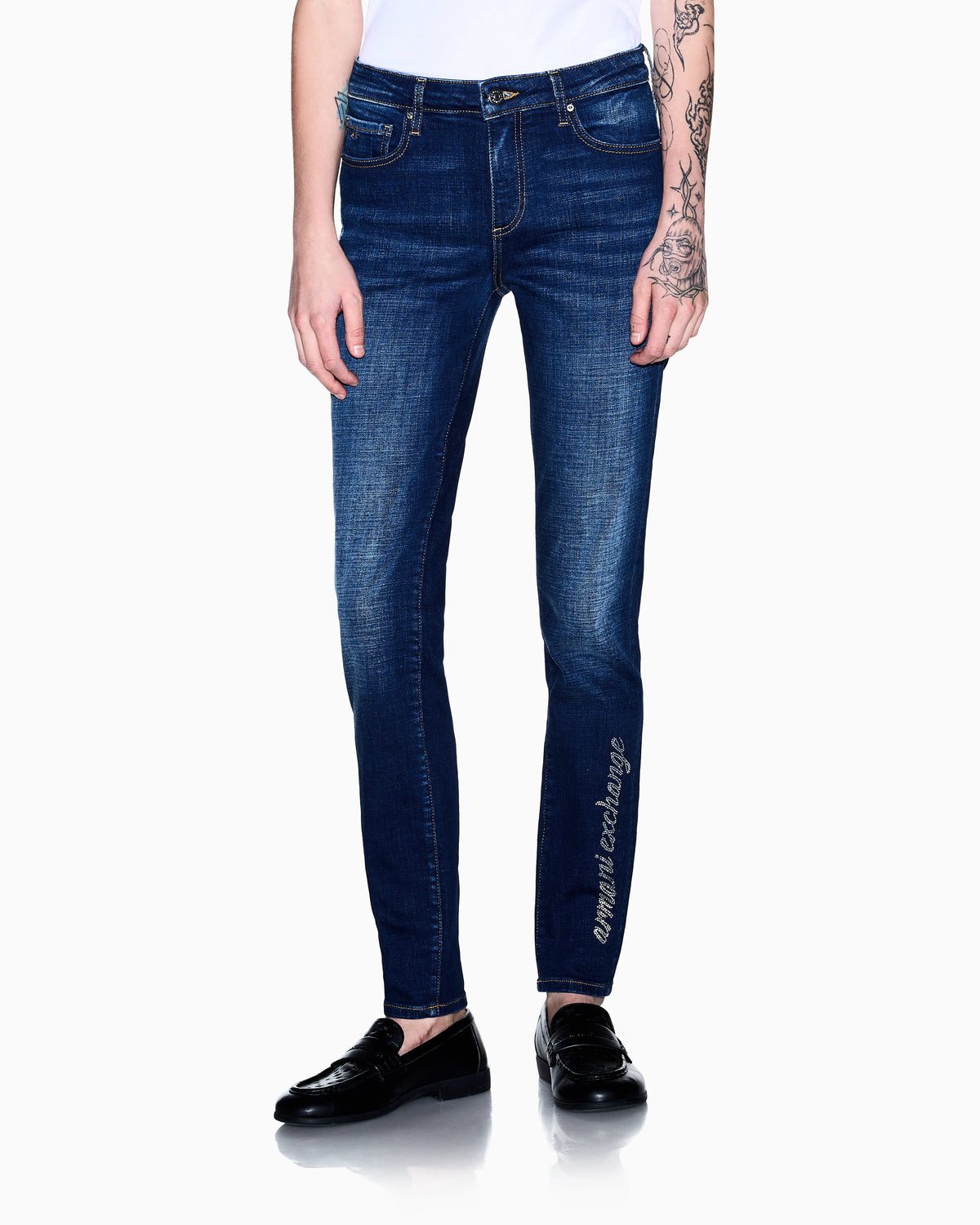 slim fit 5 pockets pant in denim stretch