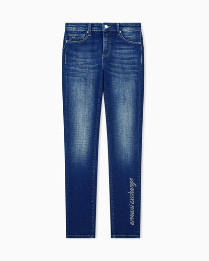 slim fit 5 pockets pant in denim stretch