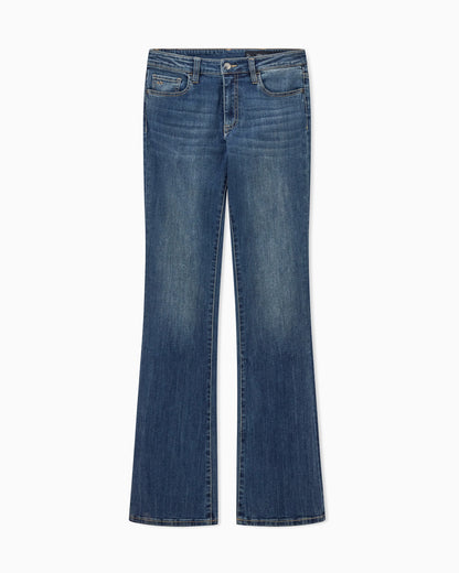 Flare Indigo Ultra-Stretch Jeans