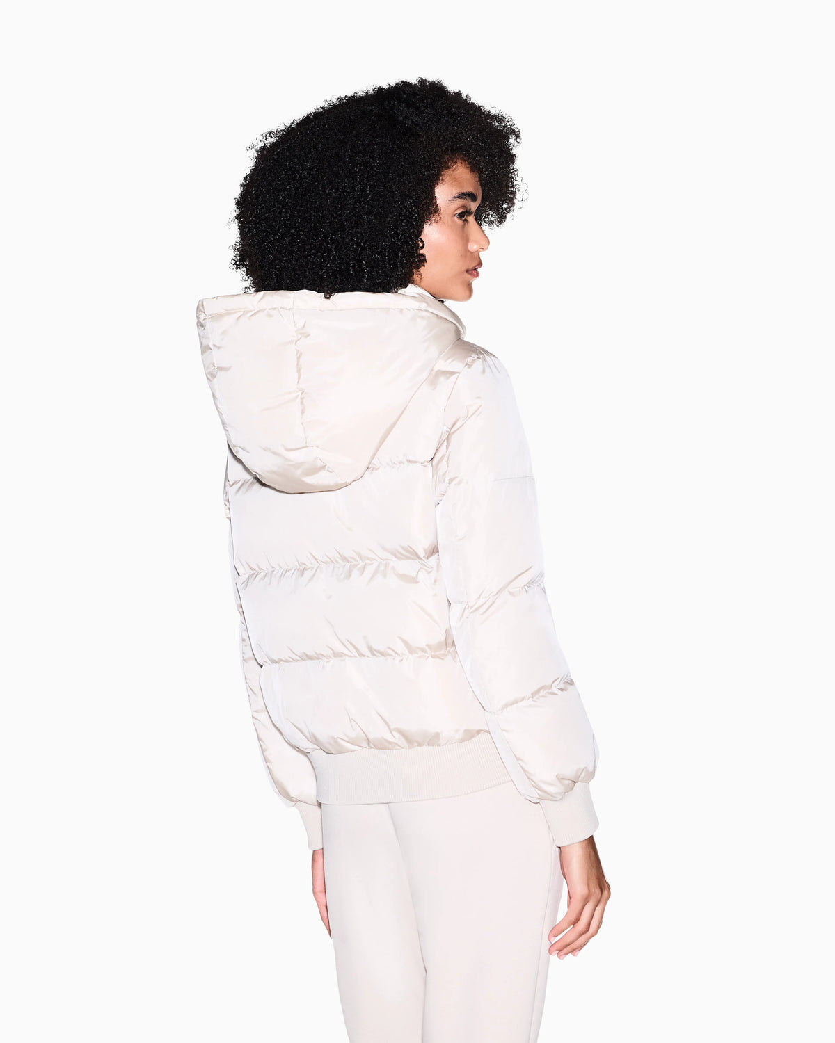 down jacket in downproof nylon