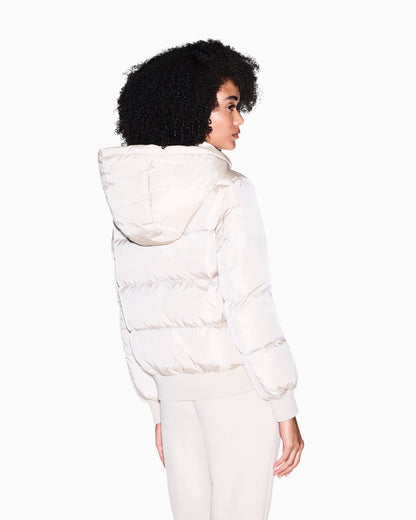 down jacket in downproof nylon