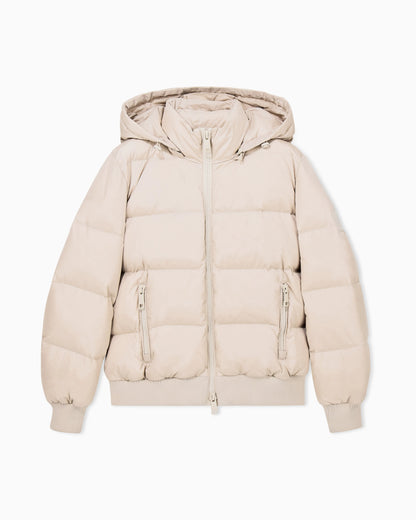 down jacket in downproof nylon
