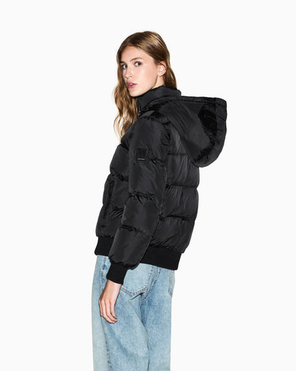 down jacket in downproof nylon