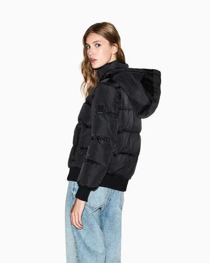 down jacket in downproof nylon