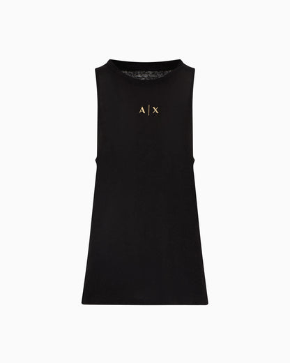 Oversized tank top with logo print on the back