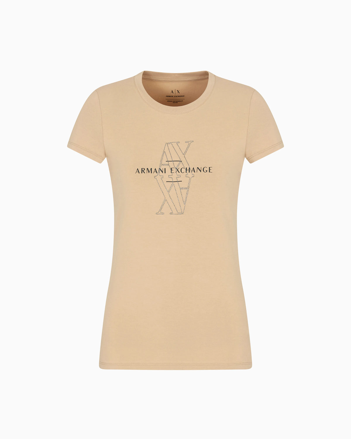 Slim fit T-shirt with embroidered logo