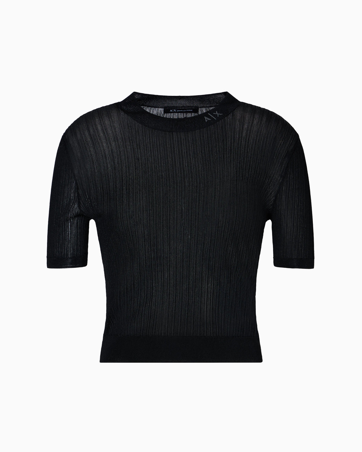 Lurex yarn sweater with logo