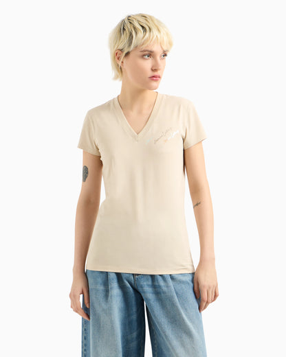 Slim fit T-shirt with signature logo