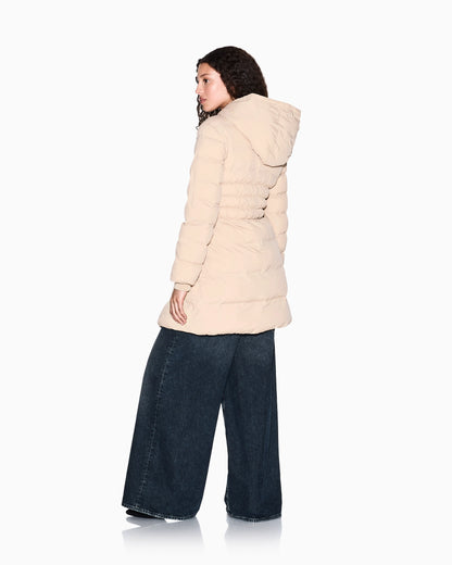 Nylon taffeta jacket with hood