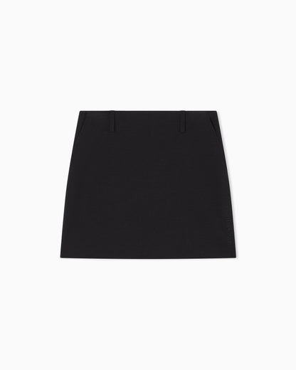 Flared mini skirt