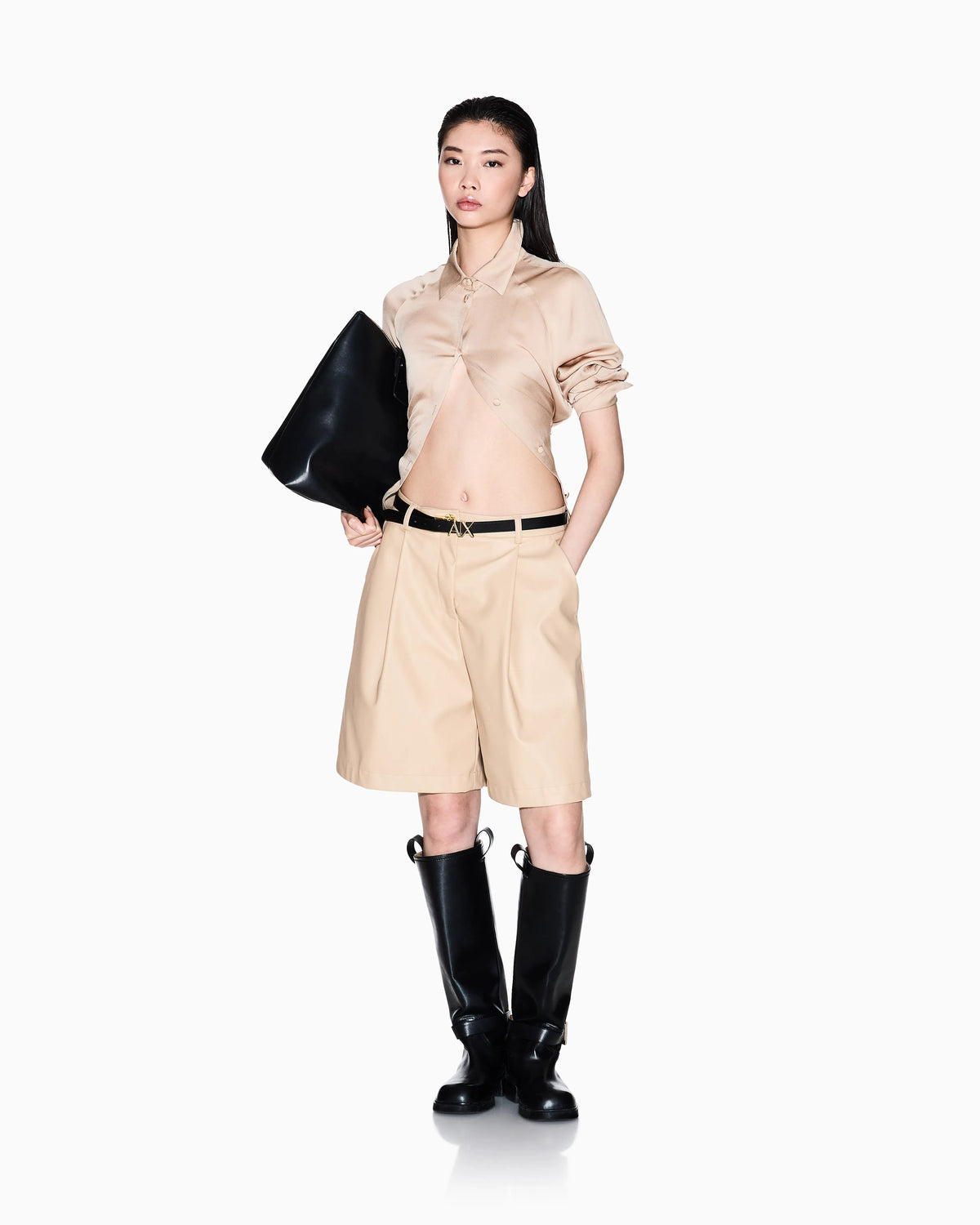 Satin viscose shirt