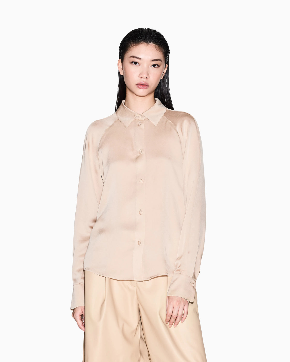 Satin viscose shirt
