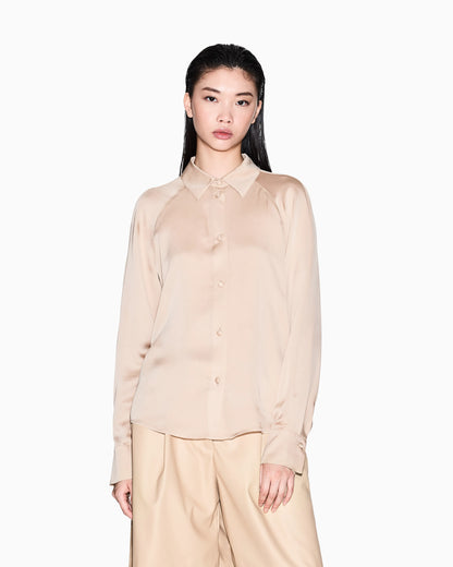 Satin viscose shirt
