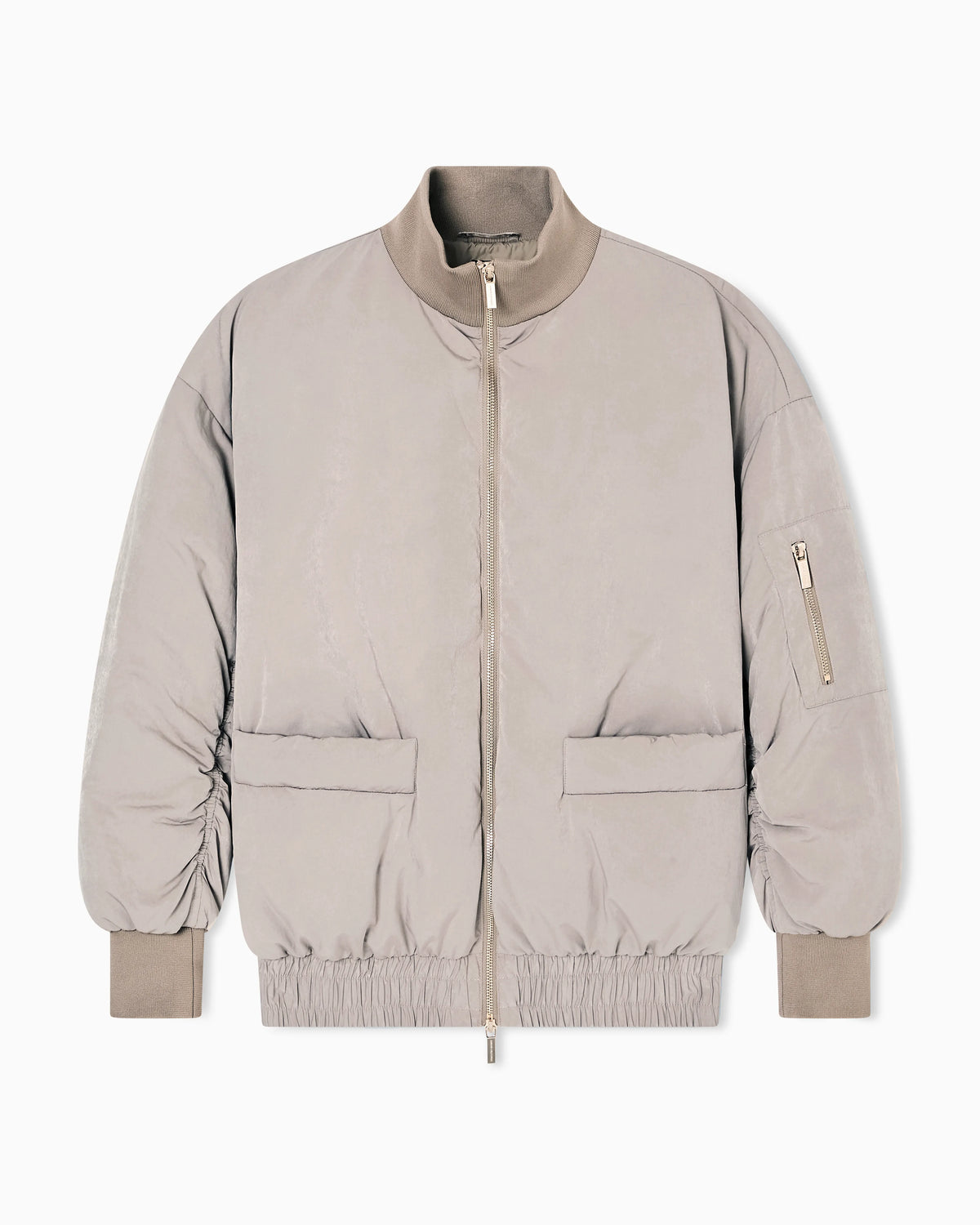 Recycled nylon bomber jacket