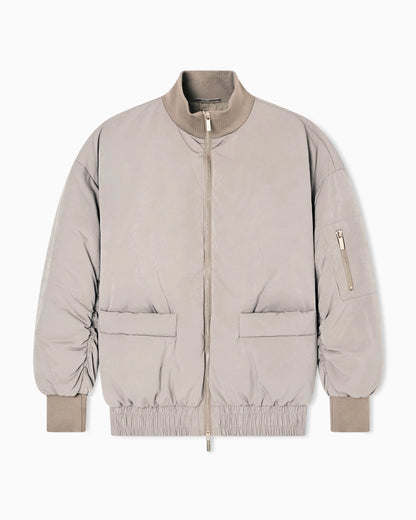 Recycled nylon bomber jacket