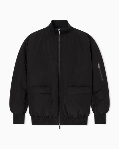 Recycled nylon bomber jacket