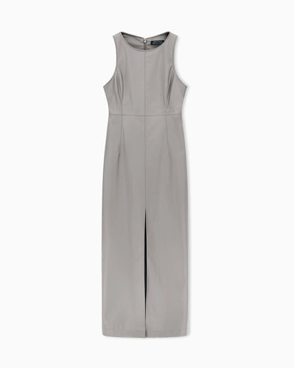 Longuette dress with slit