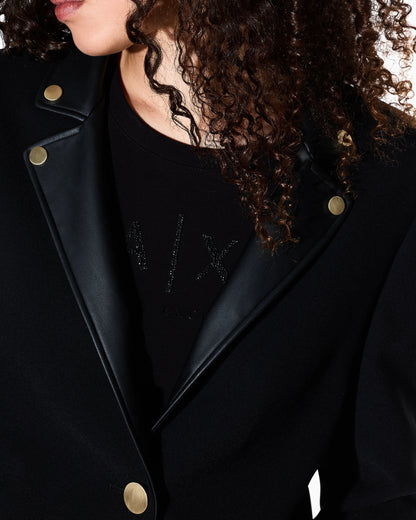 Short jacket with metal details