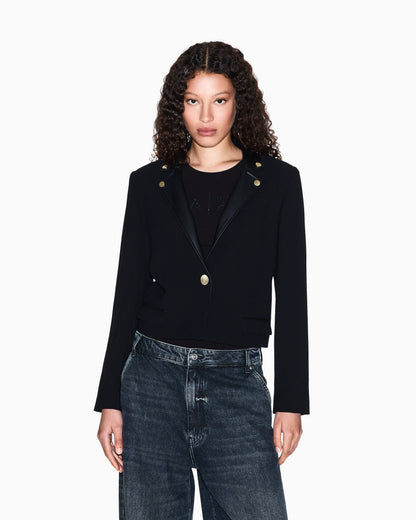 Short jacket with metal details