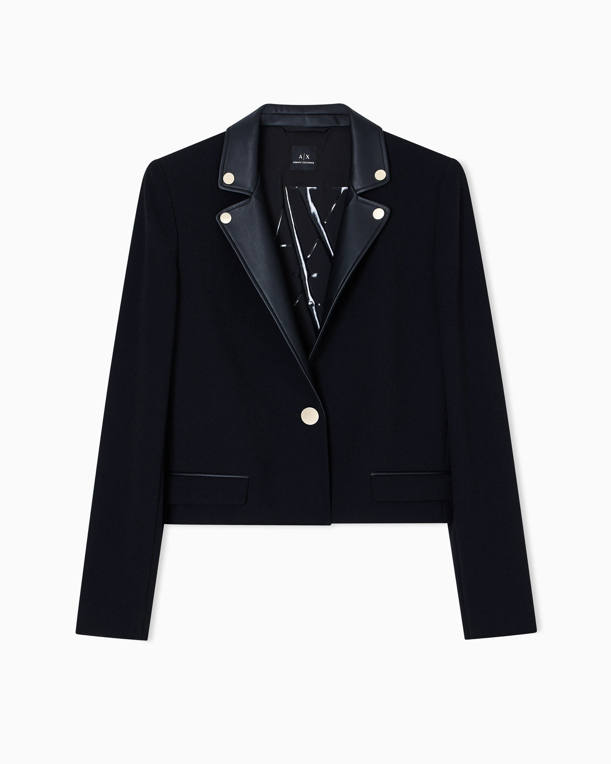 Short jacket with metal details