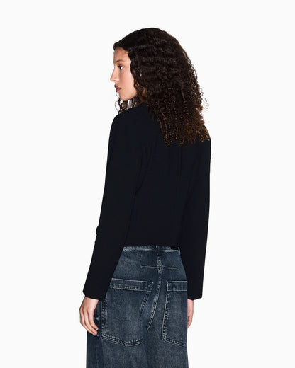 Short jacket with metal details
