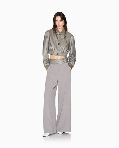 Palazzo trousers with straps