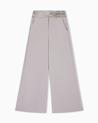 Palazzo trousers with straps